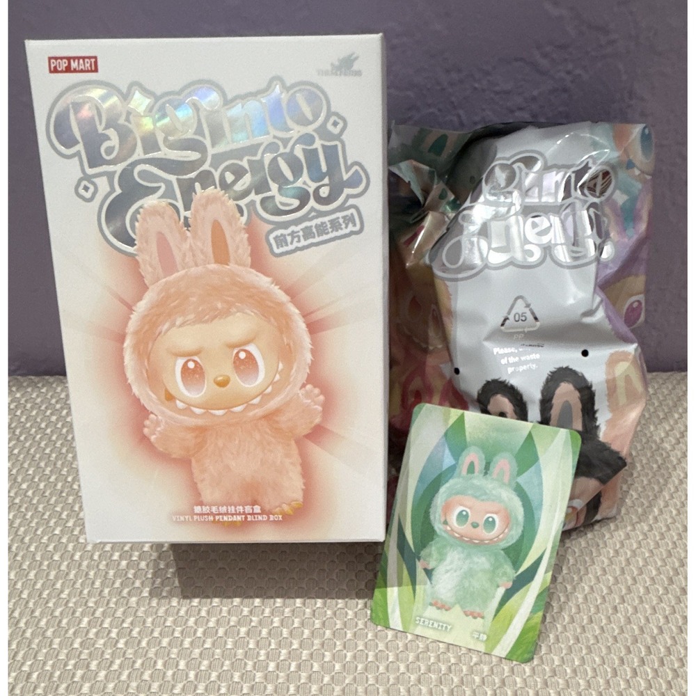 Pop Mart The Monsters Big Into Energy Serenity Vinyl Plush Pendant Labubu Toy